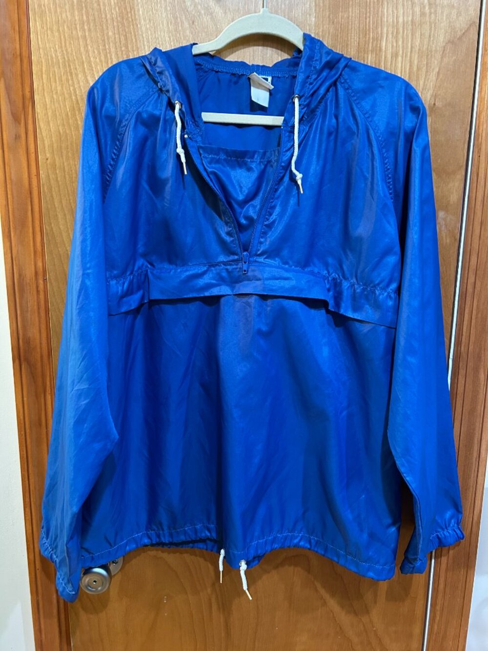 VTG 1984 LA Olympics Levis Windbreaker Anorak Jacket Blue 80s Large